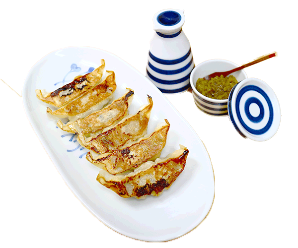 調布の柴崎にある美味しい鯖そばを出すラーメン屋の らーめん どんぐりの黒豚ぎょうざ