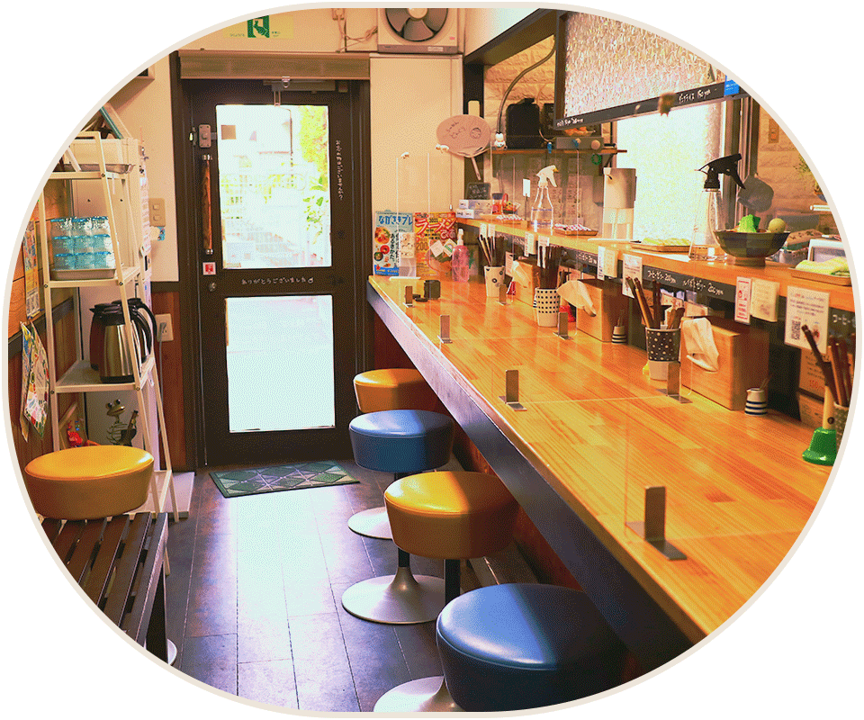 調布の柴崎駅徒歩30秒にある美味しい鯖そばを出すラーメン屋のらーめんどんぐりの写真