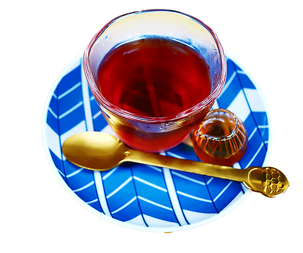 調布の柴崎にある美味しい鯖そばを出すラーメン屋の らーめん どんぐりのルイボスティーゼリー